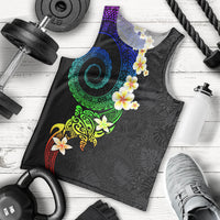 Polynesian Spiral Tribal Tattoo Men Tank Top Fanciful Color LT03 - Polynesian Pride