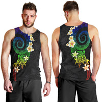 Polynesian Spiral Tribal Tattoo Men Tank Top Fanciful Color LT03 - Polynesian Pride