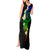 Polynesian Spiral Tribal Tattoo Tank Maxi Dress Fanciful Color