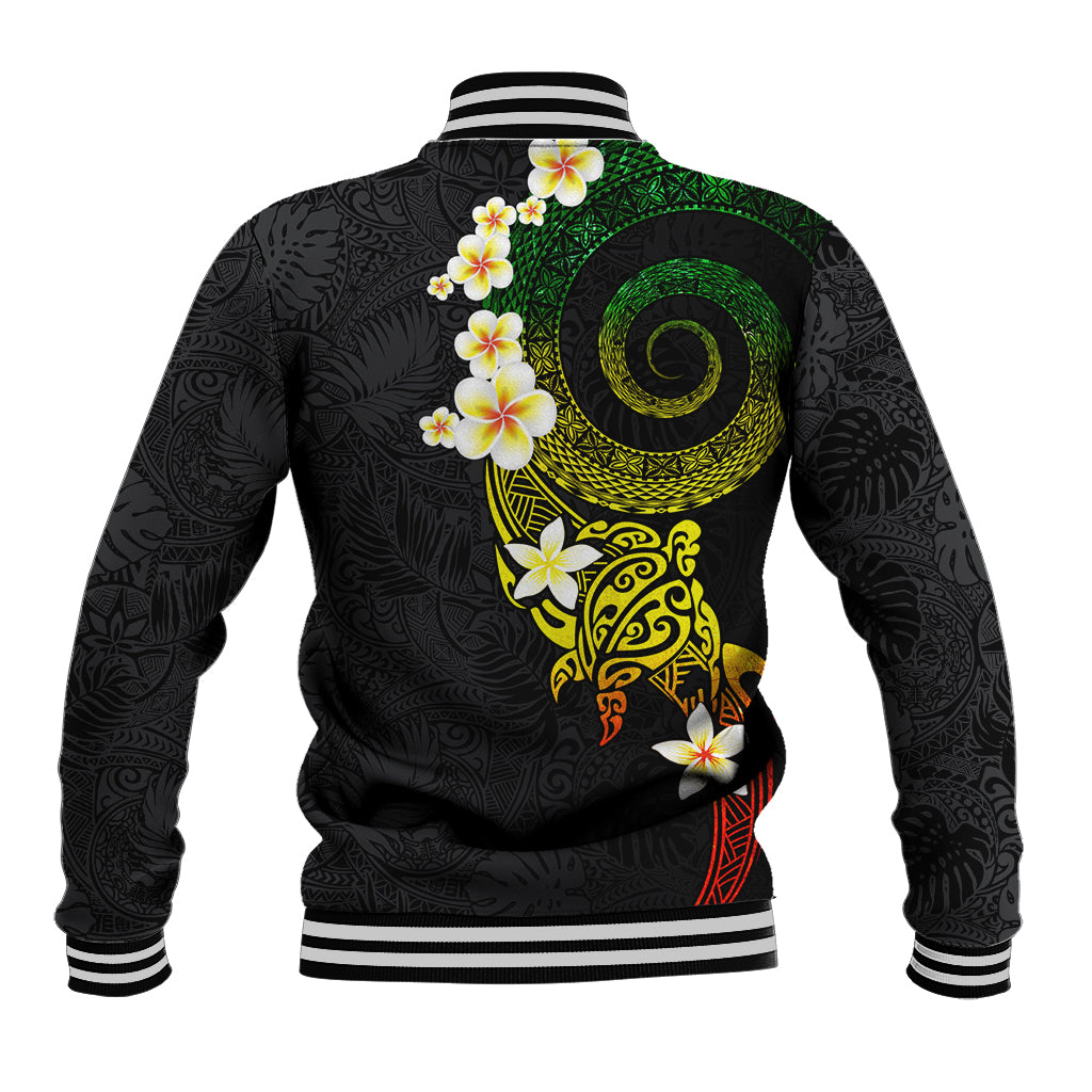 Polynesian Spiral Tribal Tattoo Baseball Jacket Reggae Color LT03 - Polynesian Pride