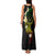 Polynesian Spiral Tribal Tattoo Family Matching Tank Maxi Dress and Hawaiian Shirt Reggae Color