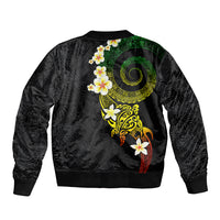Polynesian Spiral Tribal Tattoo Sleeve Zip Bomber Jacket Reggae Color LT03 - Polynesian Pride