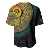 Vanuatu Tribal Tattoo with Namele Leaves Baseball Jersey LT03 - Polynesian Pride