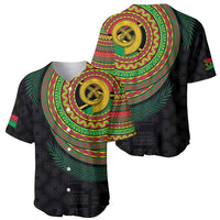 Vanuatu Tribal Tattoo with Namele Leaves Baseball Jersey LT03 - Polynesian Pride