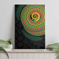 Vanuatu Tribal Tattoo with Namele Leaves Canvas Wall Art LT03 - Polynesian Pride