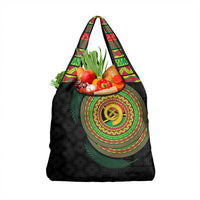 Vanuatu Tribal Tattoo with Namele Leaves Grocery Bag LT03 1-pack One Size Black - Polynesian Pride