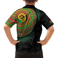 Vanuatu Tribal Tattoo with Namele Leaves Hawaiian Shirt LT03 - Polynesian Pride