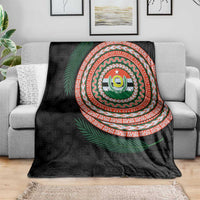 Penama Tribal Tattoo with Namele Leaves Blanket LT03 - Polynesian Pride