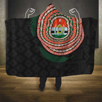 Penama Tribal Tattoo with Namele Leaves Hooded Blanket LT03 - Polynesian Pride
