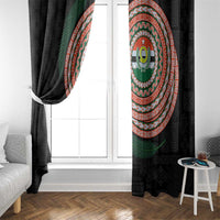 Penama Tribal Tattoo with Namele Leaves Window Curtain LT03 - Polynesian Pride