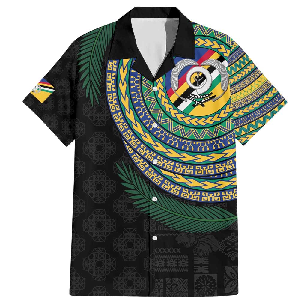 Torba Tribal Tattoo with Namele Leaves Hawaiian Shirt LT03 Black - Polynesian Pride