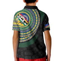 Torba Tribal Tattoo with Namele Leaves Kid Polo Shirt LT03 - Polynesian Pride