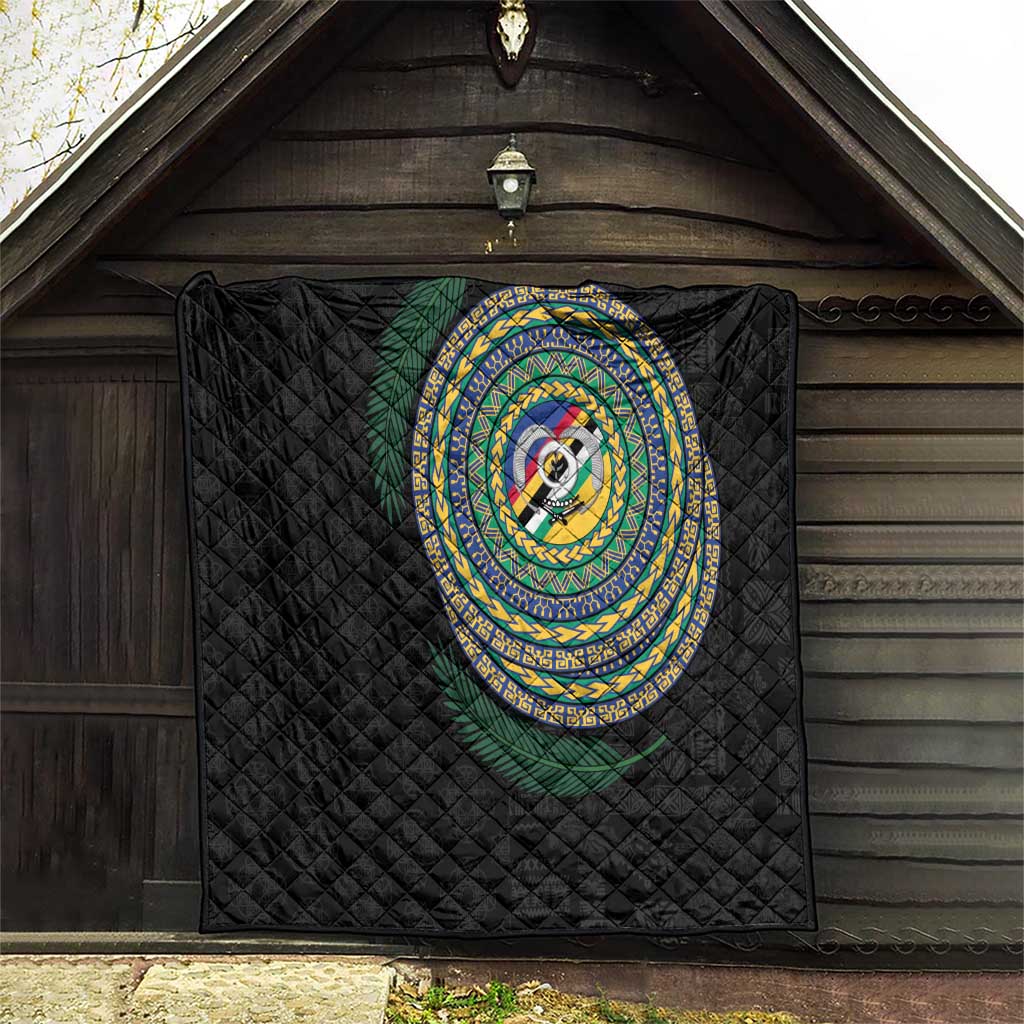 Torba Tribal Tattoo with Namele Leaves Quilt LT03 - Polynesian Pride