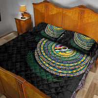 Torba Tribal Tattoo with Namele Leaves Quilt Bed Set LT03 - Polynesian Pride