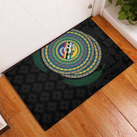 Torba Tribal Tattoo with Namele Leaves Rubber Doormat LT03 - Polynesian Pride