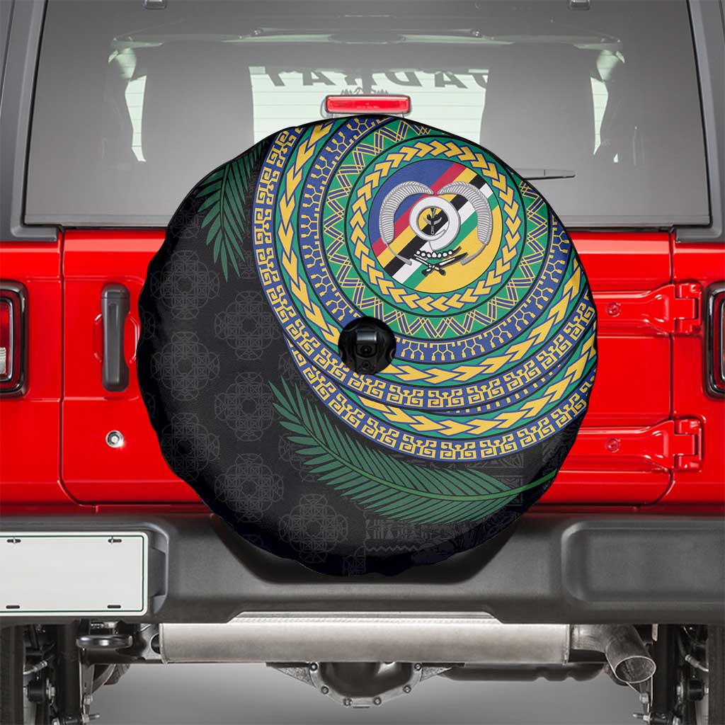 Torba Tribal Tattoo with Namele Leaves Spare Tire Cover LT03 - Polynesian Pride