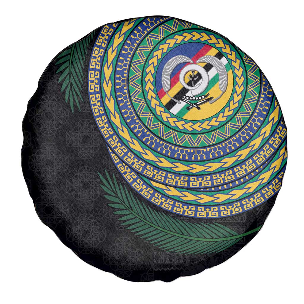 Torba Tribal Tattoo with Namele Leaves Spare Tire Cover LT03 - Polynesian Pride