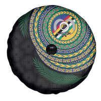 Torba Tribal Tattoo with Namele Leaves Spare Tire Cover LT03 - Polynesian Pride