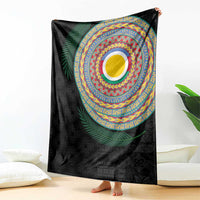 Shefa Tribal Tattoo with Namele Leaves Blanket LT03 - Polynesian Pride