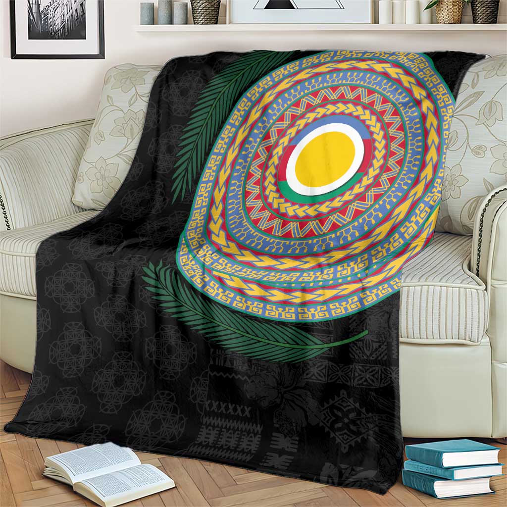 Shefa Tribal Tattoo with Namele Leaves Blanket LT03 - Polynesian Pride