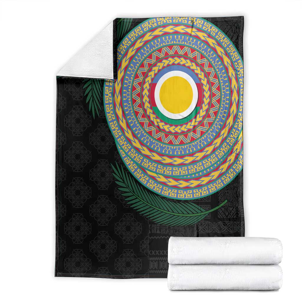 Shefa Tribal Tattoo with Namele Leaves Blanket LT03 - Polynesian Pride