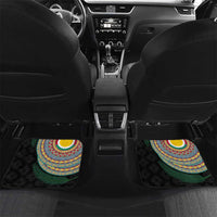 Shefa Tribal Tattoo with Namele Leaves Car Mats LT03 Set 2pcs - Back Black - Polynesian Pride