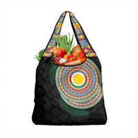 Shefa Tribal Tattoo with Namele Leaves Grocery Bag LT03 1-pack One Size Black - Polynesian Pride