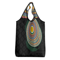 Shefa Tribal Tattoo with Namele Leaves Grocery Bag LT03 - Polynesian Pride