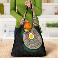 Shefa Tribal Tattoo with Namele Leaves Grocery Bag LT03 - Polynesian Pride