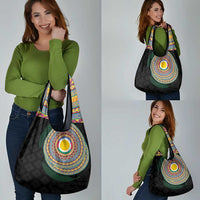 Shefa Tribal Tattoo with Namele Leaves Grocery Bag LT03 - Polynesian Pride