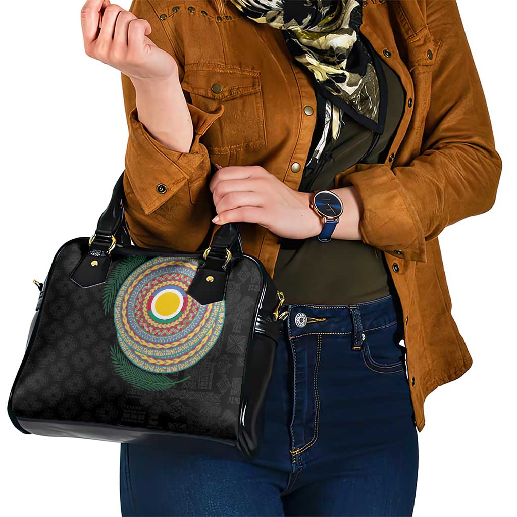 Shefa Tribal Tattoo with Namele Leaves Shoulder Handbag LT03 - Polynesian Pride