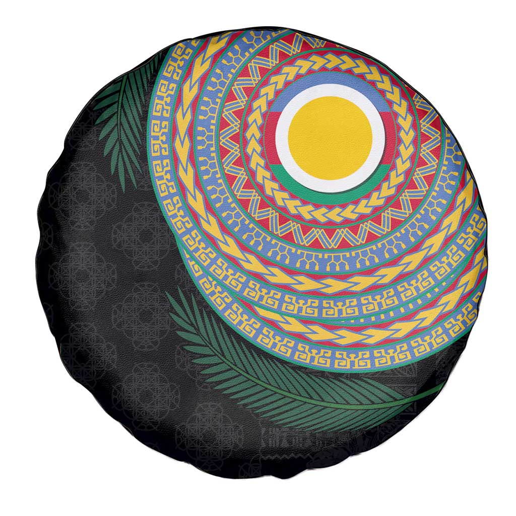 Shefa Tribal Tattoo with Namele Leaves Spare Tire Cover LT03 - Polynesian Pride