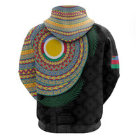 Shefa Tribal Tattoo with Namele Leaves Zip Hoodie LT03 - Polynesian Pride