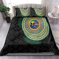 Tafea Tribal Tattoo with Namele Leaves Bedding Set LT03 - Polynesian Pride