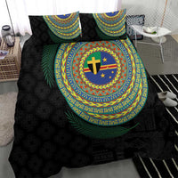 Tafea Tribal Tattoo with Namele Leaves Bedding Set LT03 - Polynesian Pride