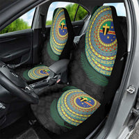 Tafea Tribal Tattoo with Namele Leaves Car Seat Cover LT03 - Polynesian Pride