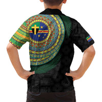 Tafea Tribal Tattoo with Namele Leaves Hawaiian Shirt LT03 - Polynesian Pride