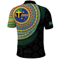 Tafea Tribal Tattoo with Namele Leaves Polo Shirt LT03 - Polynesian Pride