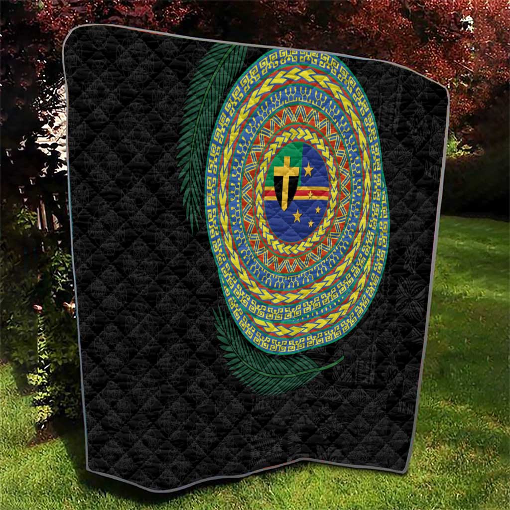 Tafea Tribal Tattoo with Namele Leaves Quilt LT03 - Polynesian Pride