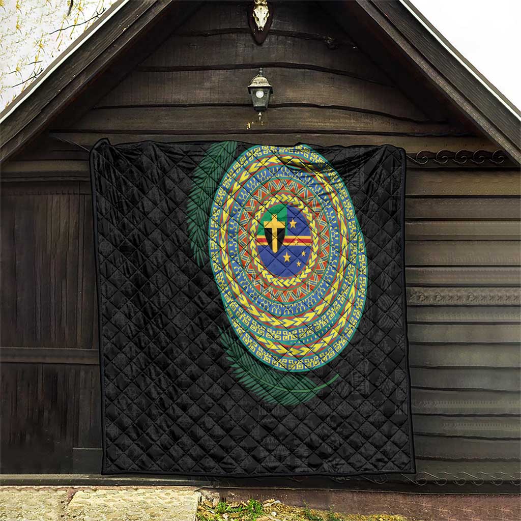 Tafea Tribal Tattoo with Namele Leaves Quilt LT03 - Polynesian Pride