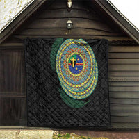 Tafea Tribal Tattoo with Namele Leaves Quilt LT03 - Polynesian Pride