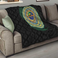 Tafea Tribal Tattoo with Namele Leaves Quilt LT03 - Polynesian Pride