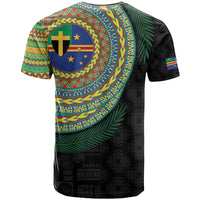 Tafea Tribal Tattoo with Namele Leaves T Shirt LT03 - Polynesian Pride