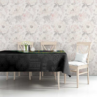 Tafea Tribal Tattoo with Namele Leaves Tablecloth LT03 - Polynesian Pride