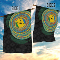 Malampa Tribal Tattoo with Namele Leaves Garden Flag LT03 - Polynesian Pride