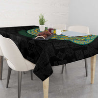 Malampa Tribal Tattoo with Namele Leaves Tablecloth LT03 - Polynesian Pride