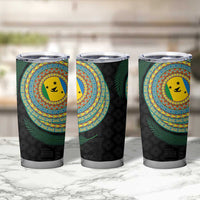 Malampa Tribal Tattoo with Namele Leaves Tumbler Cup LT03 - Polynesian Pride