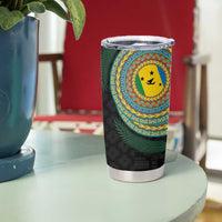 Malampa Tribal Tattoo with Namele Leaves Tumbler Cup LT03 - Polynesian Pride