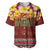 Aloha Plumeria Flowers Baseball Jersey With Hawaiian Style Tapa Tribal