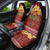 Aloha Plumeria Flowers Car Seat Cover With Hawaiian Style Tapa Tribal